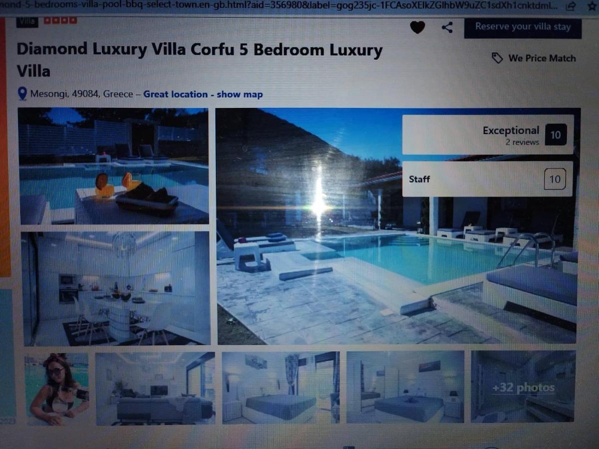 Diamond Luxury Villa Corfu Kato Spilaion Exteriör bild